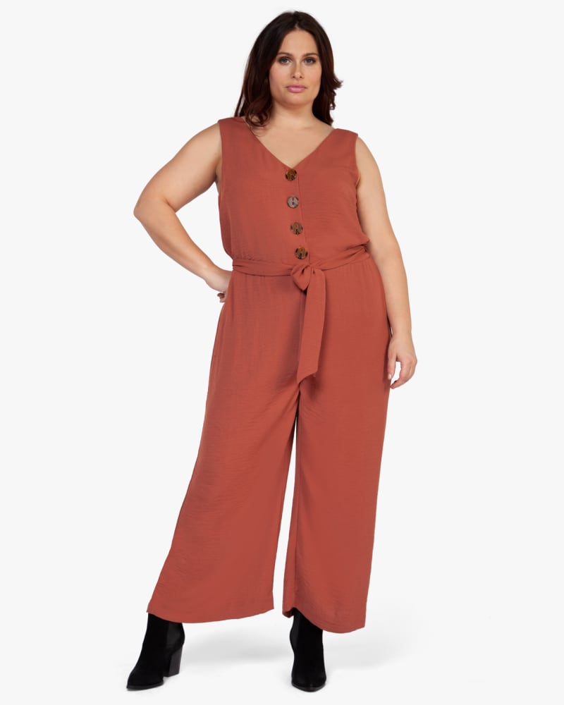 Plus size model wearing Charlotte Jumpsuit by Dex Plus | Dia&Co | dia_product_style_image_id:122687